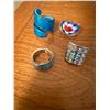 Image 3 : Blue-Toned Fashion Jewelry Including Necklaces, Bracelets, Rings, and More