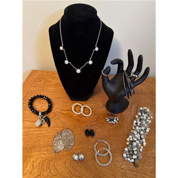 Jewelry Items, Including Bracelets, Necklaces, and Earrings
