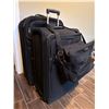 Image 1 : Two Black Wheeled Luggage Pieces with Matching Carry-On Bag