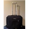 Image 2 : Samsonite Three-Piece Black Luggage Set with Rolling Carry-On, Medium, and Large Suitcases