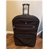 Image 1 : Black Rolling Luggage Set with Telescopic Handle, Two Pieces