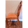 Image 9 : Oval Cherry Wooden Dining Table with Six Chairs