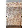 Image 3 : Modern Armchair With Printed Fabric Upholstery and Wooden Arms