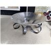 Image 2 : Decorative Items Lot with Metal Tricycle Planter, Glass Bowl, and Bocce Ball Set