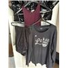 Image 2 : Womens Clothing Lot: Black Puffer Jacket, Graphic Top, Tank Top, and Shorts