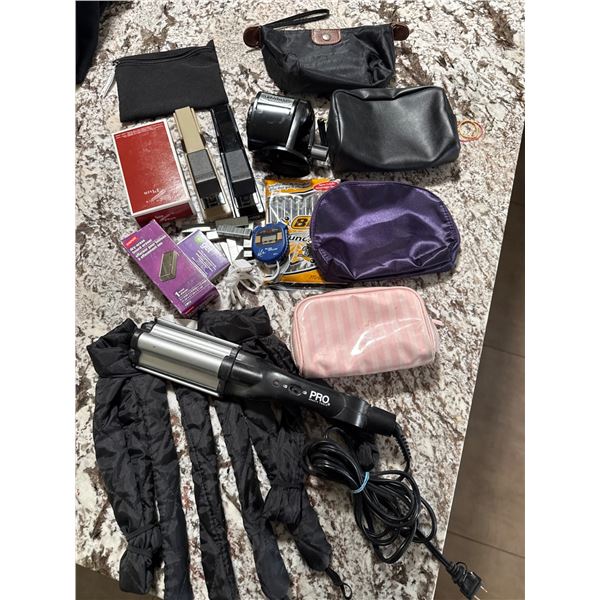 Hair Styling Tools, Pouches, and Office Supplies