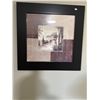 Image 2 : Framed Wall Art Featuring Serene Landscape Scene in Black Frame