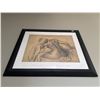 Image 2 : Edgar Degas Framed Print of Le Tub Sketch with Black Frame