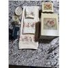 Image 1 : Floral Bathroom Accessory Set and Vintage Clothes Iron