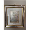 Image 1 : Framed Metallic Relief Artwork of a European Street Scene