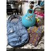 Image 1 : Childrens Items Including Toy Story Hopper Ball, Mega Bloks, Baby Sleeping Bag, and Fabric Bundle