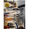Image 2 : Hand Tools and Supplies with Measuring Tape, Pliers, and Utility Knives