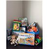 Image 1 : Toys and Puzzles Lot Including Lego Duplo, Plush Toys, and Beyblade