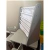Image 5 : Childrens Activity Lot: Table, Chairs, Book Rack, LEGO Storage, and Border Trimmers