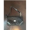 Image 2 : Three Bags: Plaid Handbag, Red Heart Sequin Crossbody, and Black Wristlet
