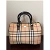 Image 4 : Three Bags: Plaid Handbag, Red Heart Sequin Crossbody, and Black Wristlet