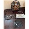 Image 1 : Four Womens Handbags Including Embroidered Vintage Box Purse