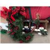 Image 3 : Holiday Decorations Including Wreath, Tree, and Decorative Accents