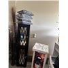 Image 1 : Tall Black Mirrored Cabinet and Sequin Pillows
