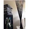 Image 2 : Tall Black Mirrored Cabinet and Sequin Pillows
