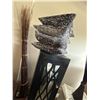Image 3 : Tall Black Mirrored Cabinet and Sequin Pillows
