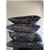 Image 4 : Tall Black Mirrored Cabinet and Sequin Pillows