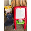 Image 5 : Childrens Push Car and Double-Sided Easel with Accessories