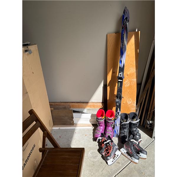 Skis, Ski Boots, and Ice Skates