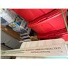 Image 2 : Folding Table with Metal Legs and Box of Rosita Cambrian Laminate Flooring