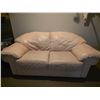 Image 10 : Beige Leather Sofa Set Featuring Two-Seater and Three-Seater Sofas