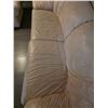 Image 7 : Beige Leather Sofa Set Featuring Two-Seater and Three-Seater Sofas