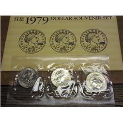 1979 SBA-P/D/S Dollar Souvenir Set (UNC)