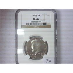 1972-S Kennedy Half NGC PF68 Star