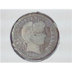 1901 Barber Dime