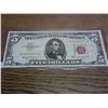 Image 1 : 1963 US $5 Red Seal Note