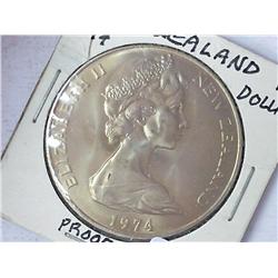 1974 New Zealand Dollar (Proof)