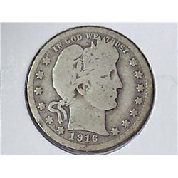 1916-D Barber Quarter