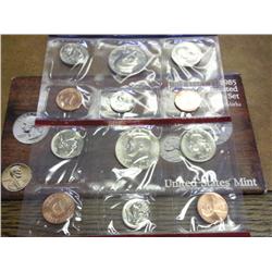 1985 US Mint UNC Set P/D