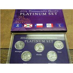 2004 50 State Quarters Platinum Set