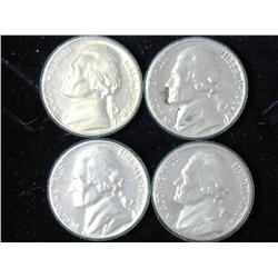 1968-S - 1971-S Jefferson Nickels (Proof) 4 Coins