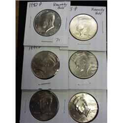 1982-P,93-P,94-P,94-D,96-P And 97-P JFK's (UNC)