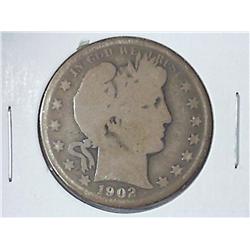 1902-O Barber Half Dollar