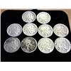 Image 1 : 10 Assorted 1920's Buffalo Nickels