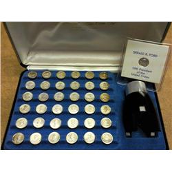 Franklin Mint Presidential Sterling Mini Coin Set