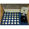 Image 1 : Franklin Mint Presidential Sterling Mini Coin Set