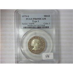 1979-S Type I SBA Dollar PCGS PR69DCAM