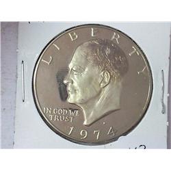 1974-S Ike Dollar (Proof) Some Toning