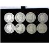 Image 1 : 8 Assorted Barber Dimes