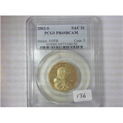 2002-S Sacagawea Dollar PCGS PR69DCAM