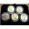 Image 1 : All Five 2006-P State Quarters Gold Plate